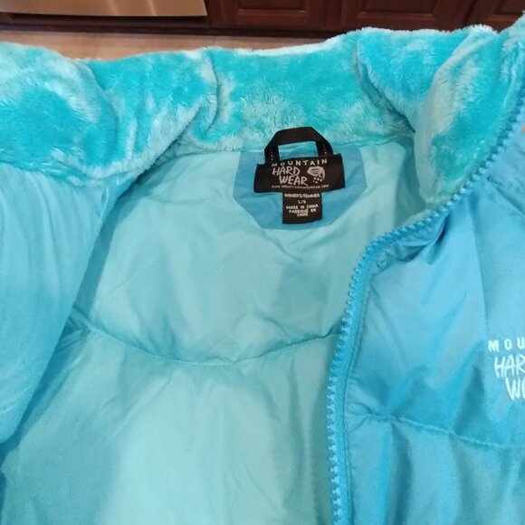 Mountain Hardwear Down Puffer Vest Blue Sz L - Picture 5 of 11